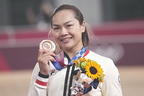 ◎ 李慧詩奪銅亦是香港隊在東京奧運賽事中奪得第六面獎牌。至此,港隊一金、兩銀、三銅以歷届最佳成績收官。(美聯社)