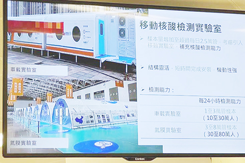 ◎ 移動核酸檢測實驗室。