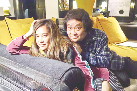 ◎ 章國明與太太在確診前的合照。