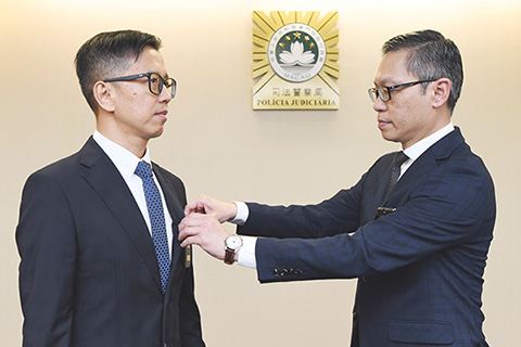 ◎ 情報及支援廳廳長謝炳權就職。