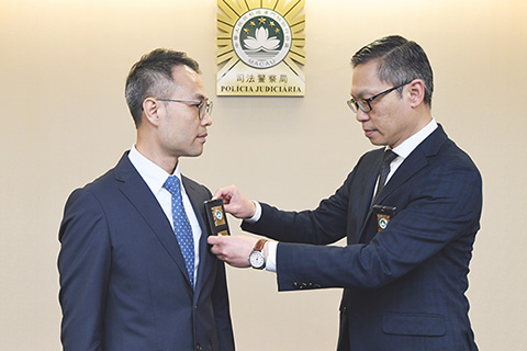 ◎ 技術偵查處處長許惠斌就職。