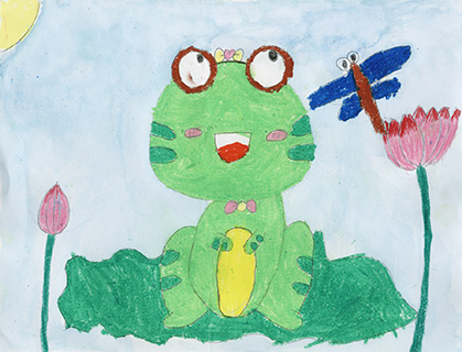 青蛙賞荷 嘉諾撒聖心中學 一年級 陳睿溱