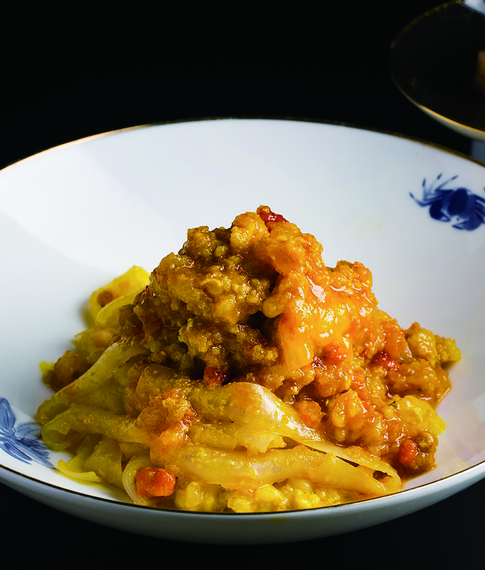 ◎ 時令大閘蟹菜式「蟹膏銀皮」。