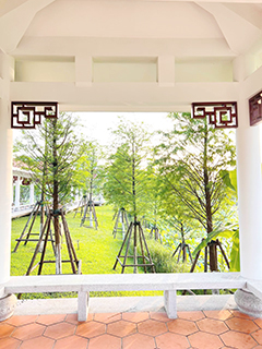 馬鑾灣雙溪濕地公園的亭子