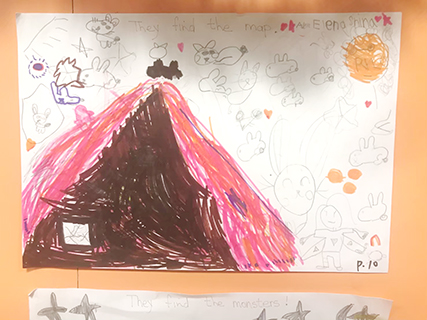 ◎ 自編故事第10幕:越過火山拯救小黑