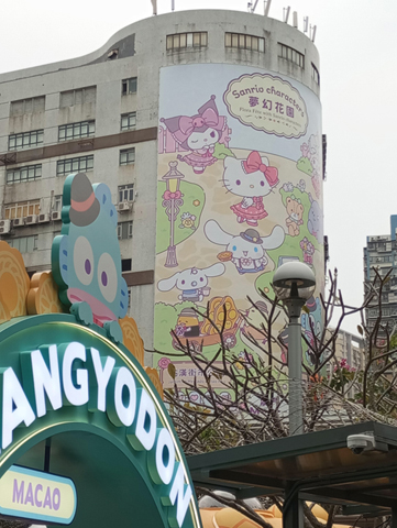 工廠牆壁繪上主題卡通