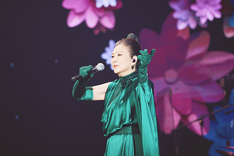 ◎ 汪明荃在澳門演唱。