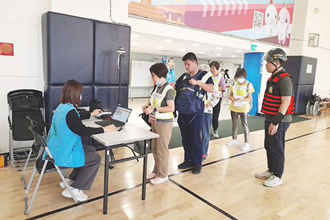 ◎ 社會工作局啟動避險中心。