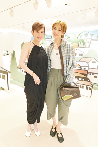 ◎ 吳君如、倪晨曦出席手袋品牌活動。