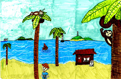 夏日海灘 培道中學(南灣分校) 四年級 張思行