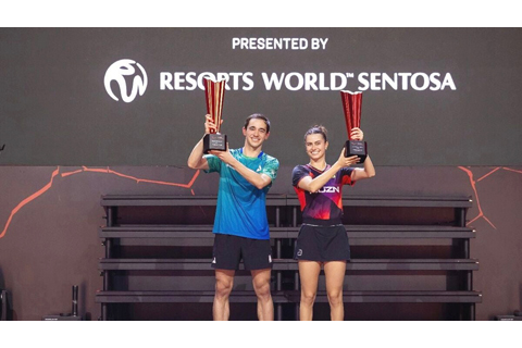 ◎ 世乒聯新加坡大滿貫賽混雙冠軍歸巴西組合。(世乒聯圖片)