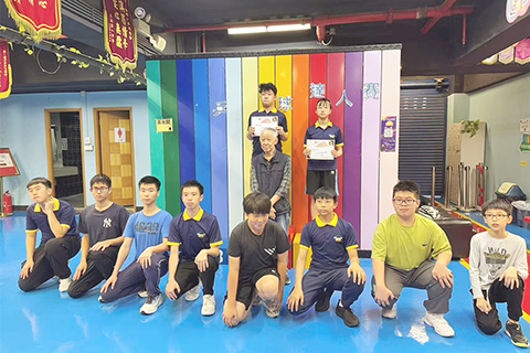 ◎ 少年飛鷹會舉行乒乓球達人比賽。