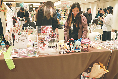 ◎ 同人攤位展示作品。